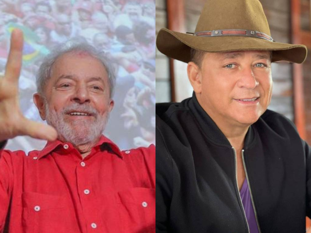 Lula e o cantor Leonardo (Foto Reprodução Redes Sociais
