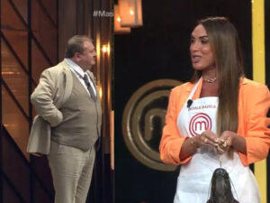 Nicole Bahls comete gafe hilária com Erick Jacquin no MasterChef