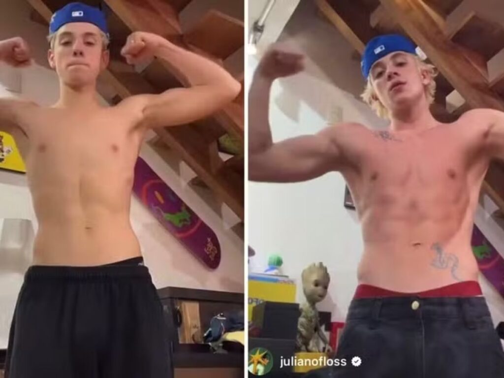 Confira a transformação do corpo de Juliano Floss após 2 anos de academia