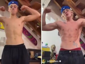 Confira a transformação do corpo de Juliano Floss após 2 anos de academia