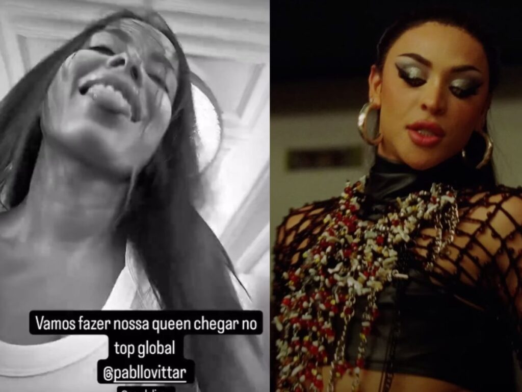 Assista: Anitta ajuda Pabllo Vittar a subir no Top Global do Spotify