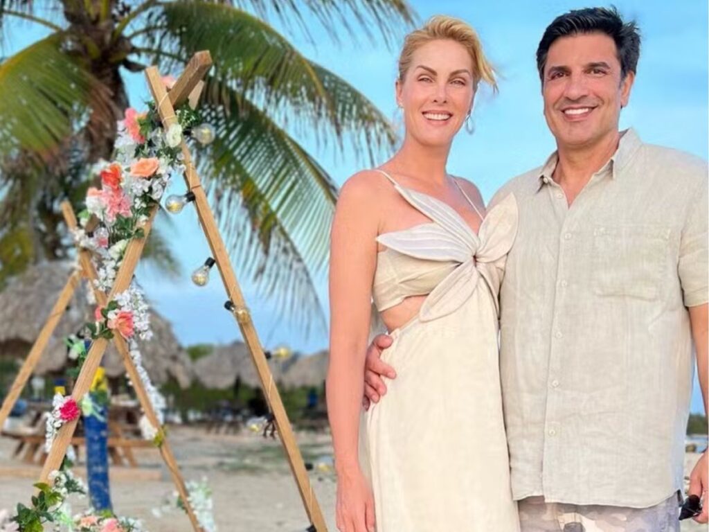 Edu Guedes presenteia Ana Hickmann com jantar romântico em ilha paradisíaca