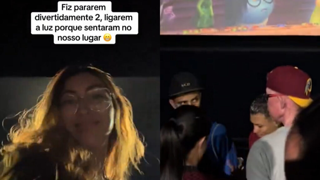 Influencer interrompe sessão de “Divertida Mente 2”