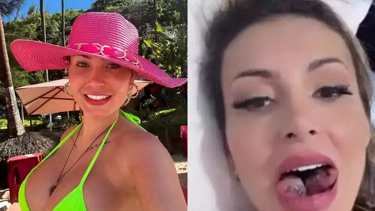Andressa Urach Realizou Bifurcacao Na Lingua Para Producao De Conteudo Adulto 1 223597