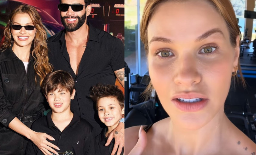 Andressa Suita, Gusttavo Lima E Os Filhos (foto Reprodução Redes Sociais)