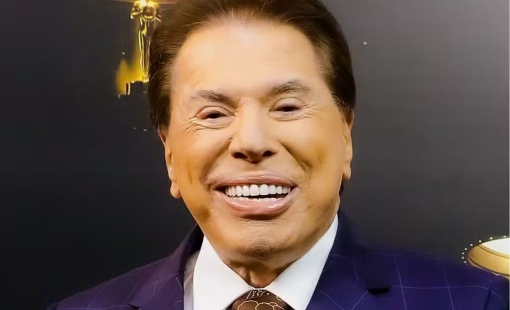 retrato em close up do comunicador brasileiro silvio santos