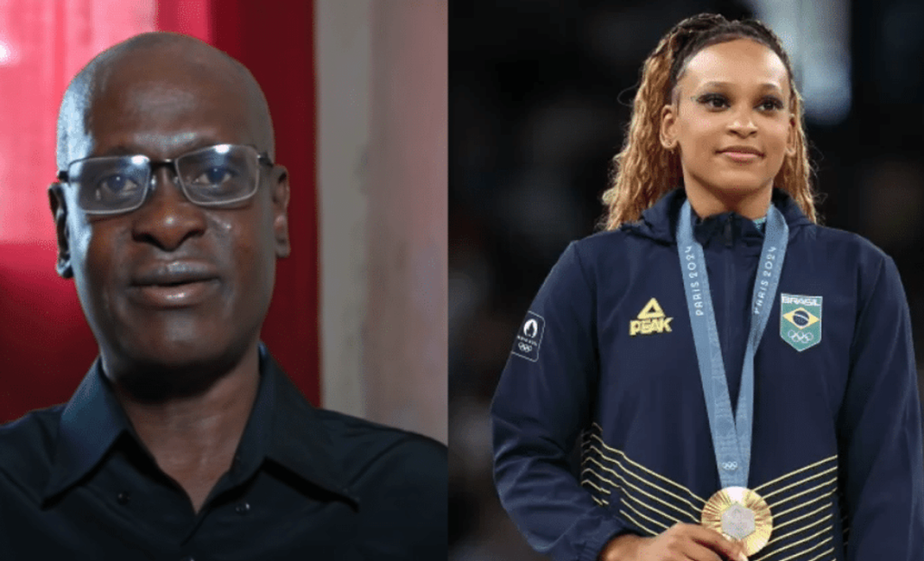 Homem Que Usa Óculos e Mulher Com Medalha no Pescoço.