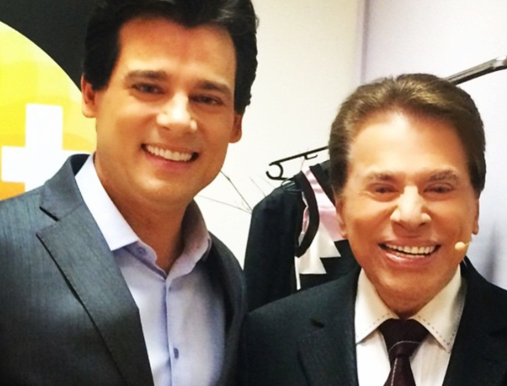 Celso Portiolli e Silvio Santos (Foto Reprodução Redes Sociais)