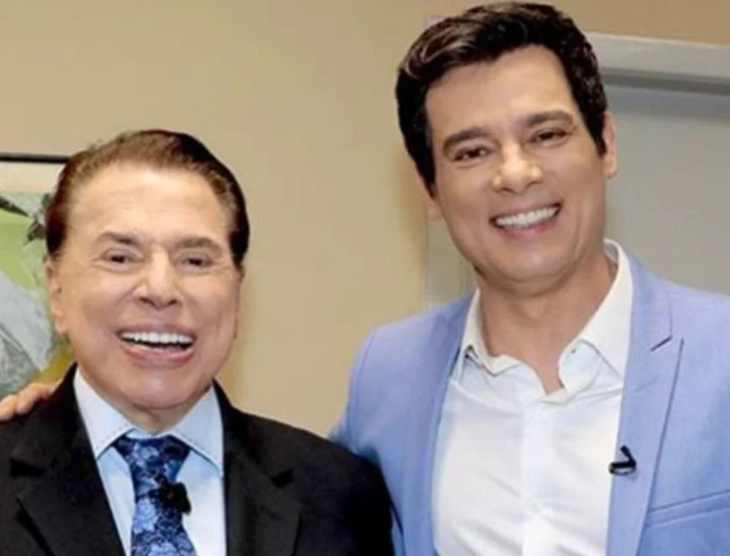 Celso Portiolli e Silvio Santos (Foto Reprodução Redes Sociais)