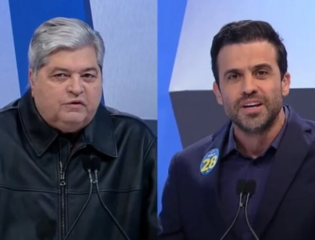 Datena E Marçal (foto Reprodução Tv)