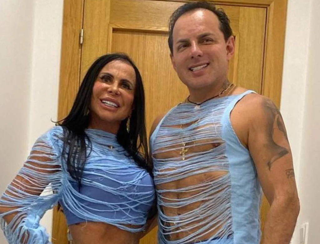 Gretchen E Esdras (foto Reprodução Redes Sociais)