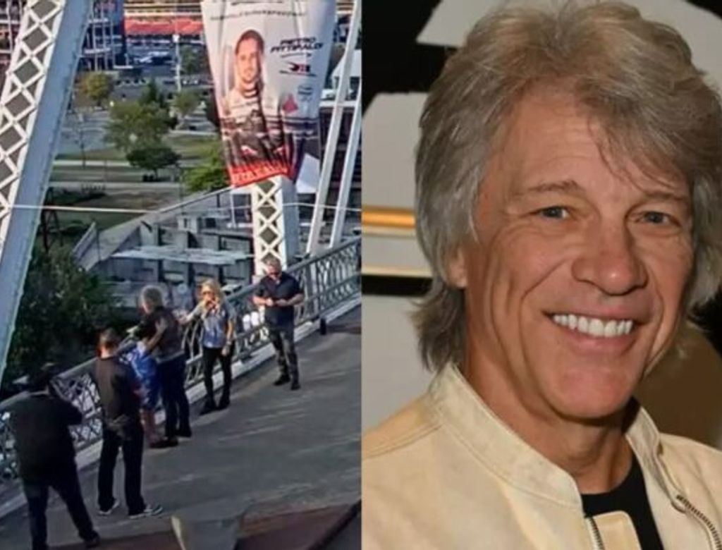 Vídeo: Bon Jovi salva mulher que tentava pular de uma ponte