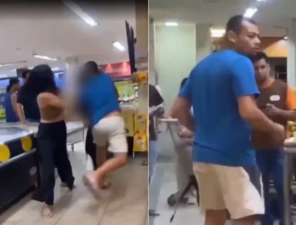 Violência Em Supermercado (foto Reprodução Redes Sociais) (1)