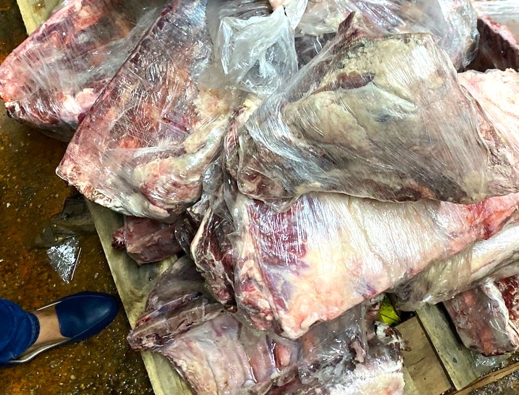 Carne podre (foto Reprodução Redes Sociais)