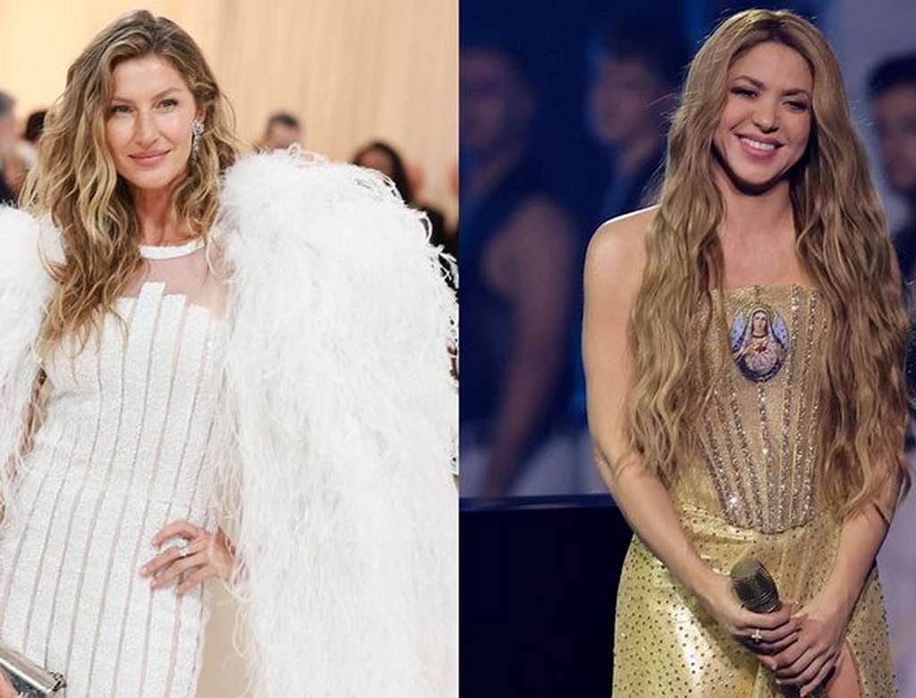 Gisele Bündchen E Shakira (foto Reprodução Redes Sociais)