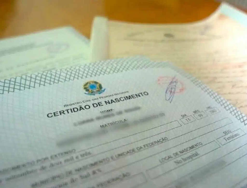 Certidão De Nascimento (foto Reprodução Redes Sociais)