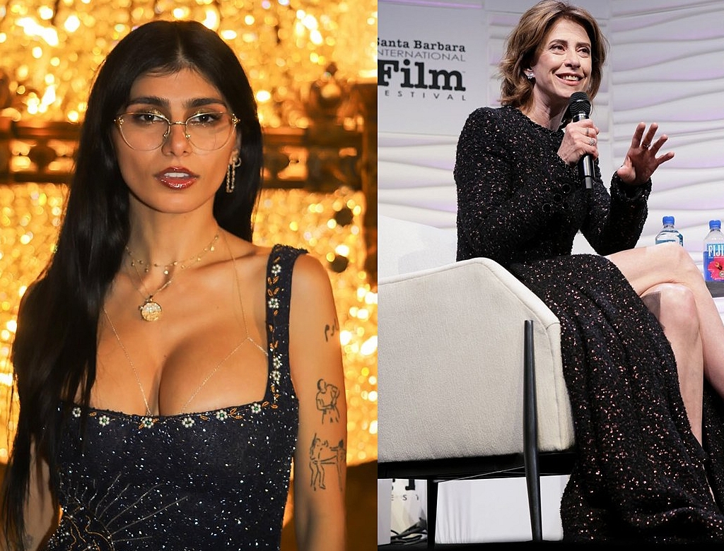 Mia Khalifa E Fernanda Torres (foto Reprodução Redes Sociais)