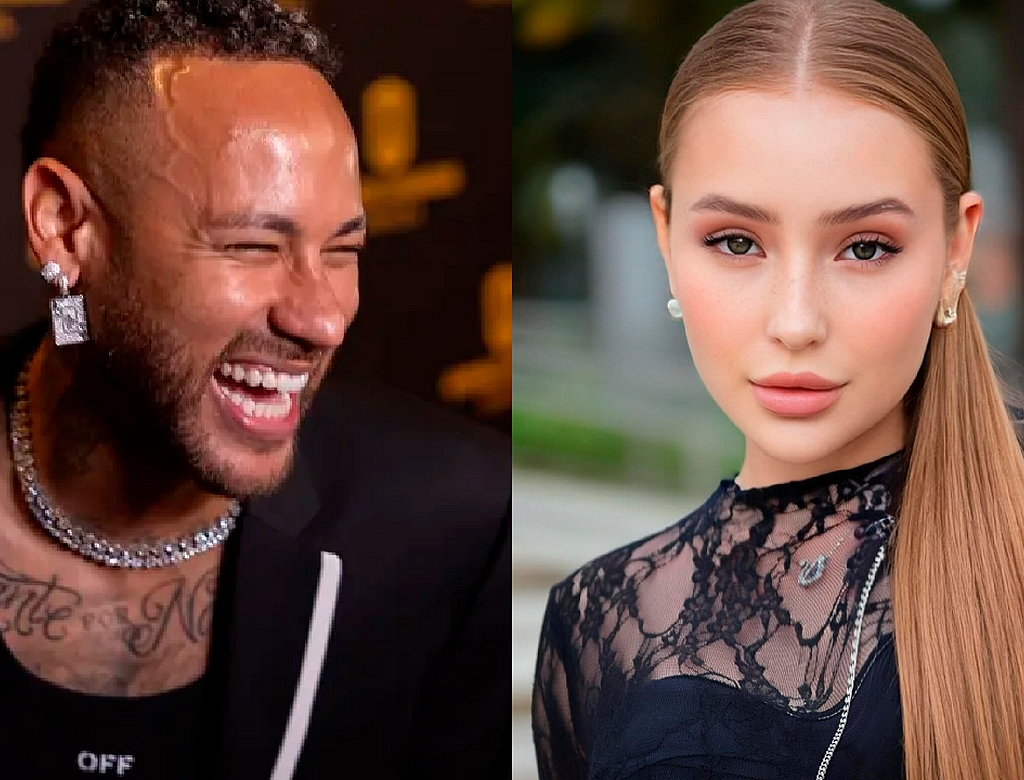 Neymar e Modelo (foto Reprodução Redes Sociais)