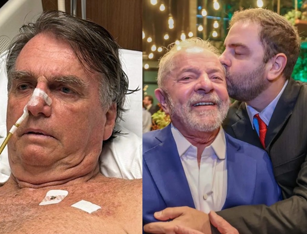 Bolsonaro, Lula e Luis Cláudio (foto Reprodução Redes Sociais)
