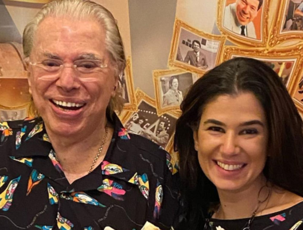 Renata e Silvio Santos (Foto: Redes Sociais)
