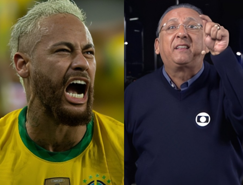 Neymar E Galvão Bueno (foto Reprodução Redes Sociais)