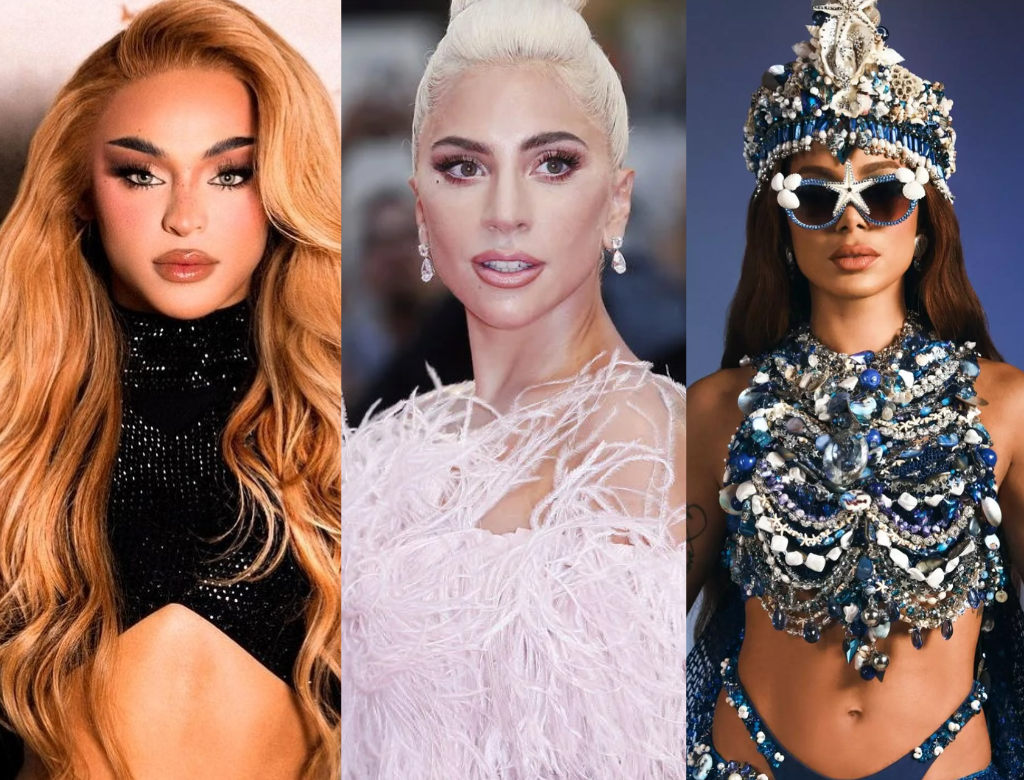 Pabllo Vittar, Lady Gaga E Anitta (fotot Reprodução Redes Sociais)