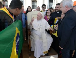 Papa Francisco no Brasil (foto Reprodução Redes Sociais)