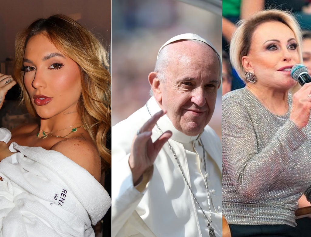 Virginia, Papa Francisco e Ana Maria Braga (foto Reprodução Redes Sociais)