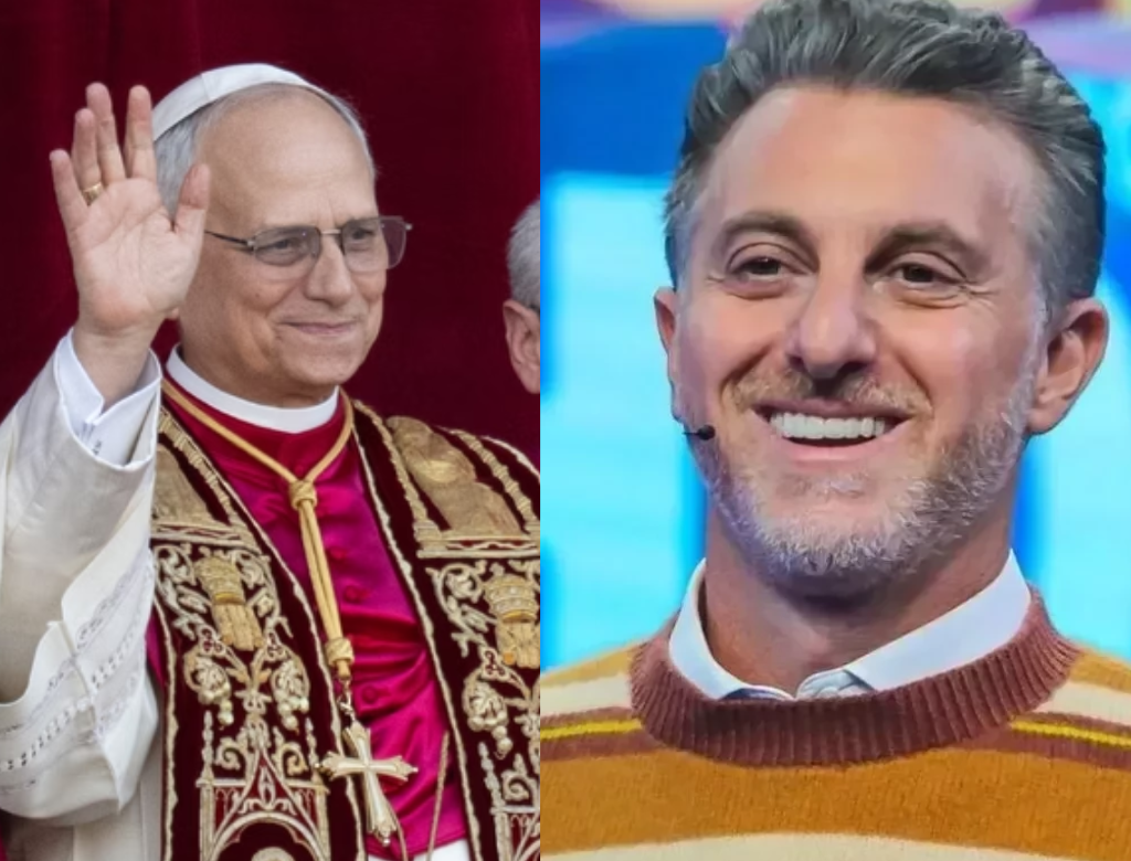 Luciano Huck E Papa Leão (foto Reprodução Redes Sociais)