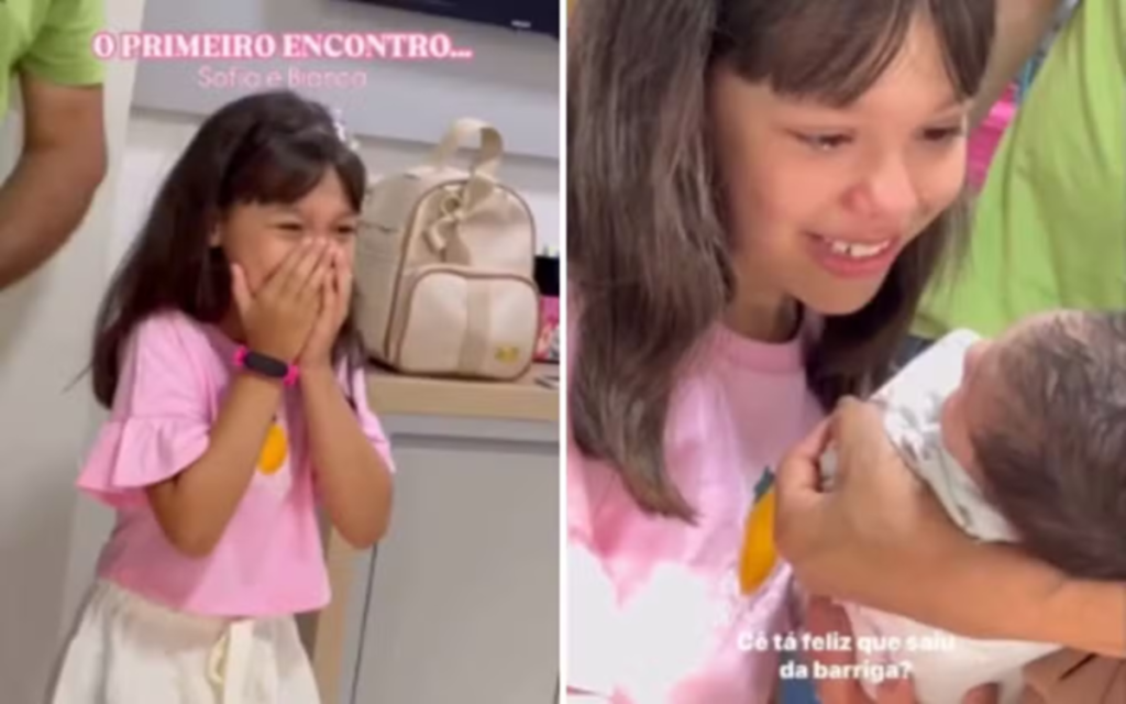 Brasil Beb Para De Chorar Ao Ouvir Voz De Irm 1746227440