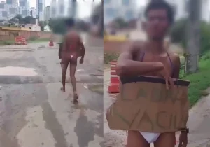 Homem Acusado De Roubo E Obrigado A Desfilar De Biquini No Bairro Da Paz 2718421 Article