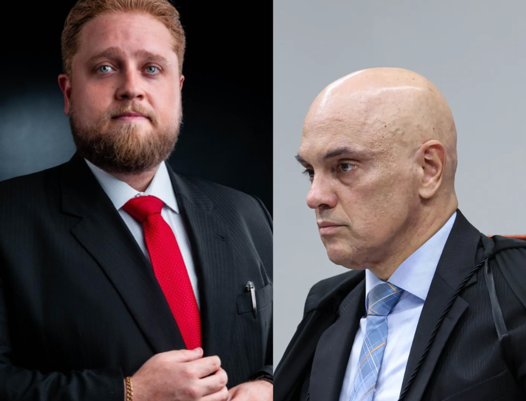 Matheus Mayer E Alexandre De Moraes (foto Reprodução Redes Sociais)