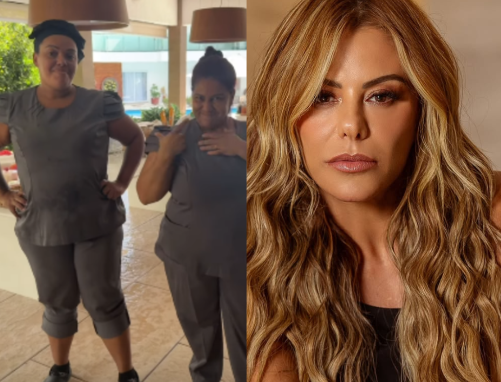 Poliana Rocha E Suas Funcionárias (foto Reprodução Redes Sociais)