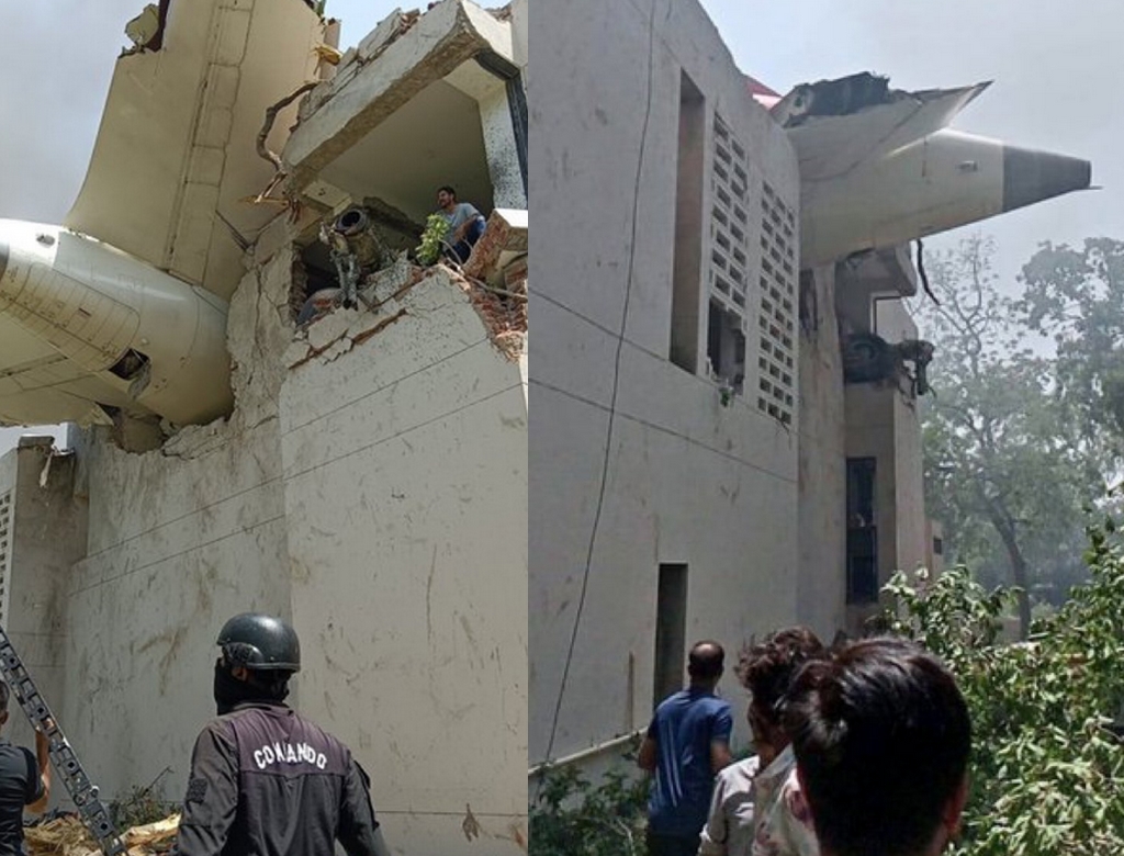 Queda De Avião Na India (foto Reprodução Redes Sociais) 2
