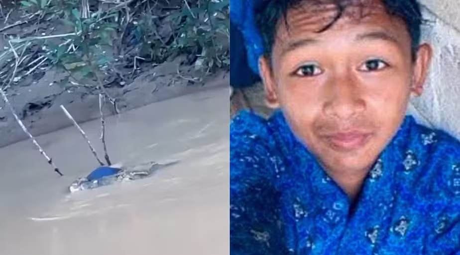Vídeo mostra crocodilo arrastando corpo de adolescente após ataque fatal na Indonésia; Veja!
