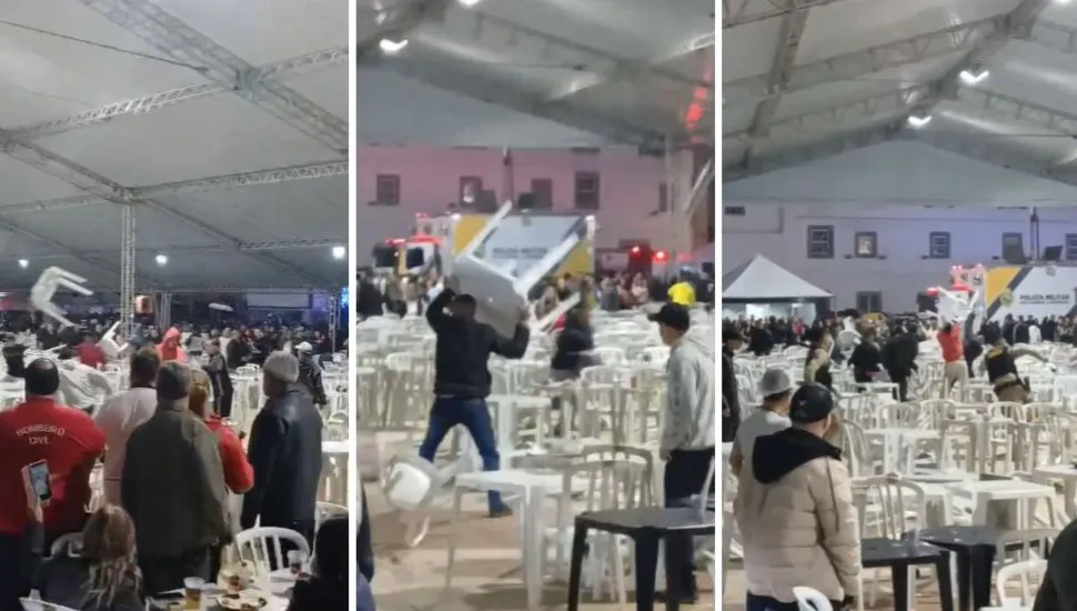 Show de dupla famosa é interrompido após briga generalizada; Veja vídeo!