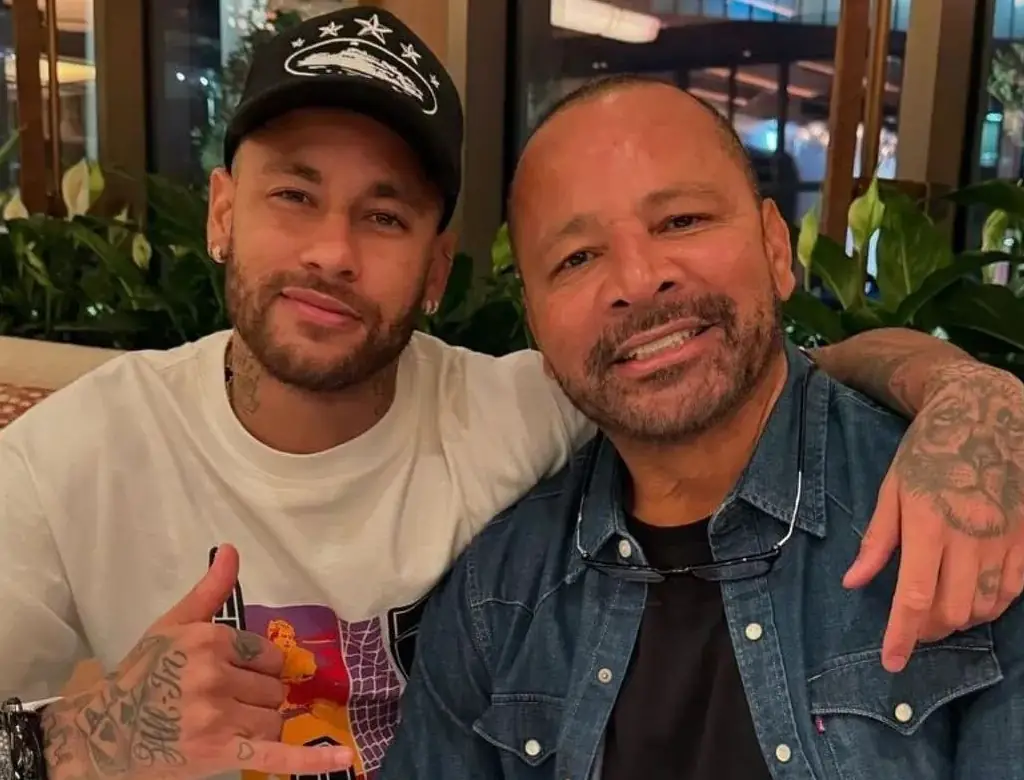 Neymar Jr e Neymar Pai (foto Reprodução Redes Sociais)