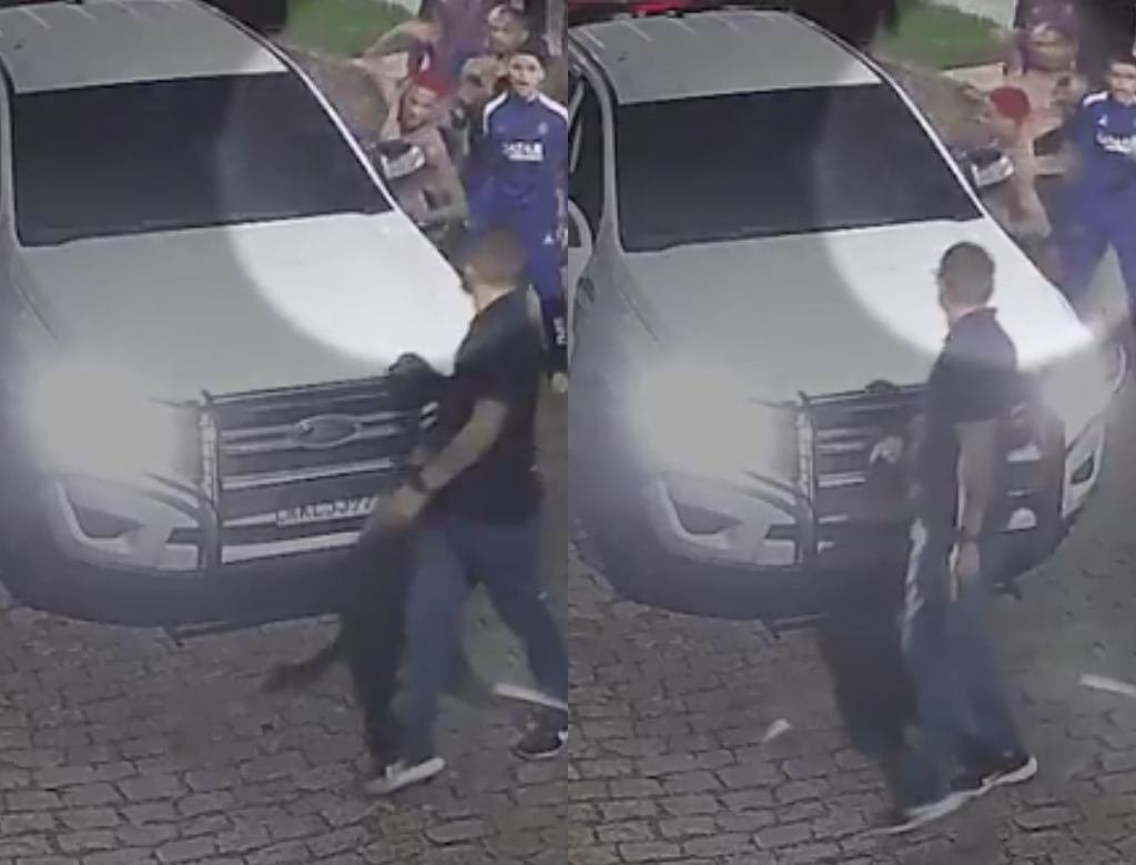 VEJA VÍDEO: Oruam ataca carro da polícia e ameaça delegado em frente à própria casa