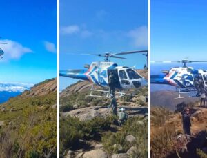 Turista com hipotermia é resgatado de helicóptero no pico mais alto do ES e MG; veja VÍDEO