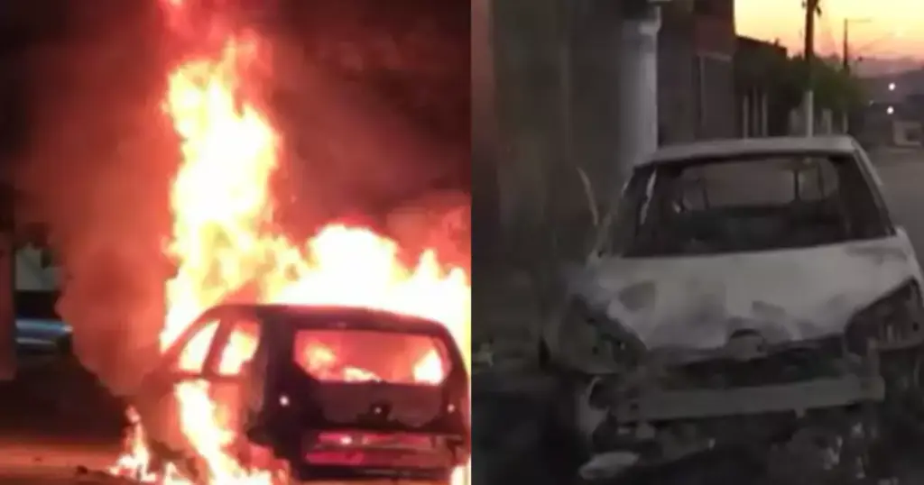 Mulher taca fogo em carro de namorado após descobrir traição; Veja vídeo!