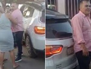 Delegado filmado dando tapa em mulher e urinando em viatura é demitido por agressão; Veja vídeo!