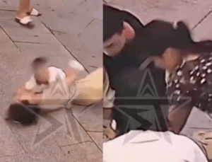 VEJA VÍDEO: Mulher cai com filho, tem parada cardíaca e é salva por enfermeira na rua