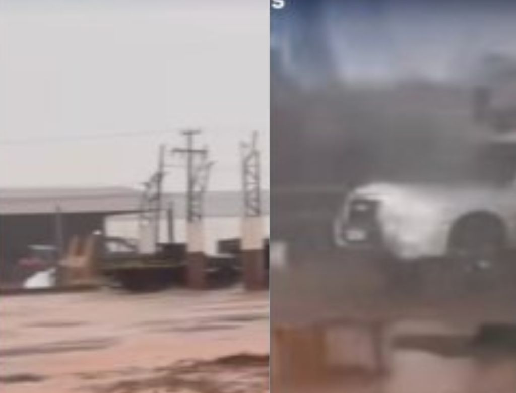 Destruição deixada por temporal (Foto: reprodução Redes Sociais)