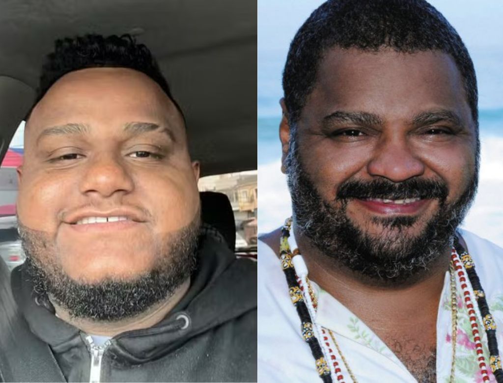 Filho de Arlindo Cruz, Kauan Felipe e Arlindo Cruz (Foto: Reprodução Redes Sociais)