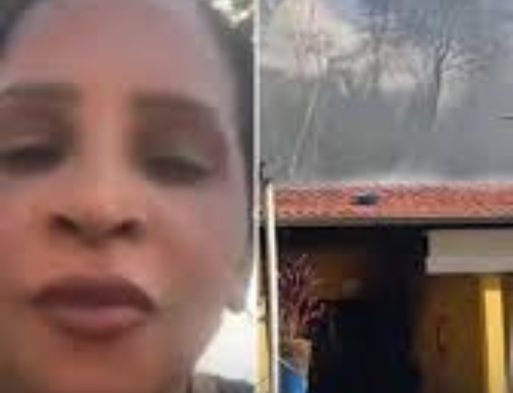 Mulher põe fogo em casa (Foto: Reprodução)