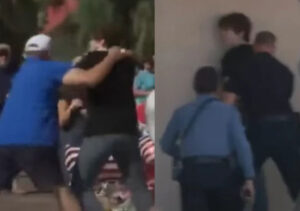 Jovem invade memorial de Charlie Kirk (Foto: Reprodução)
