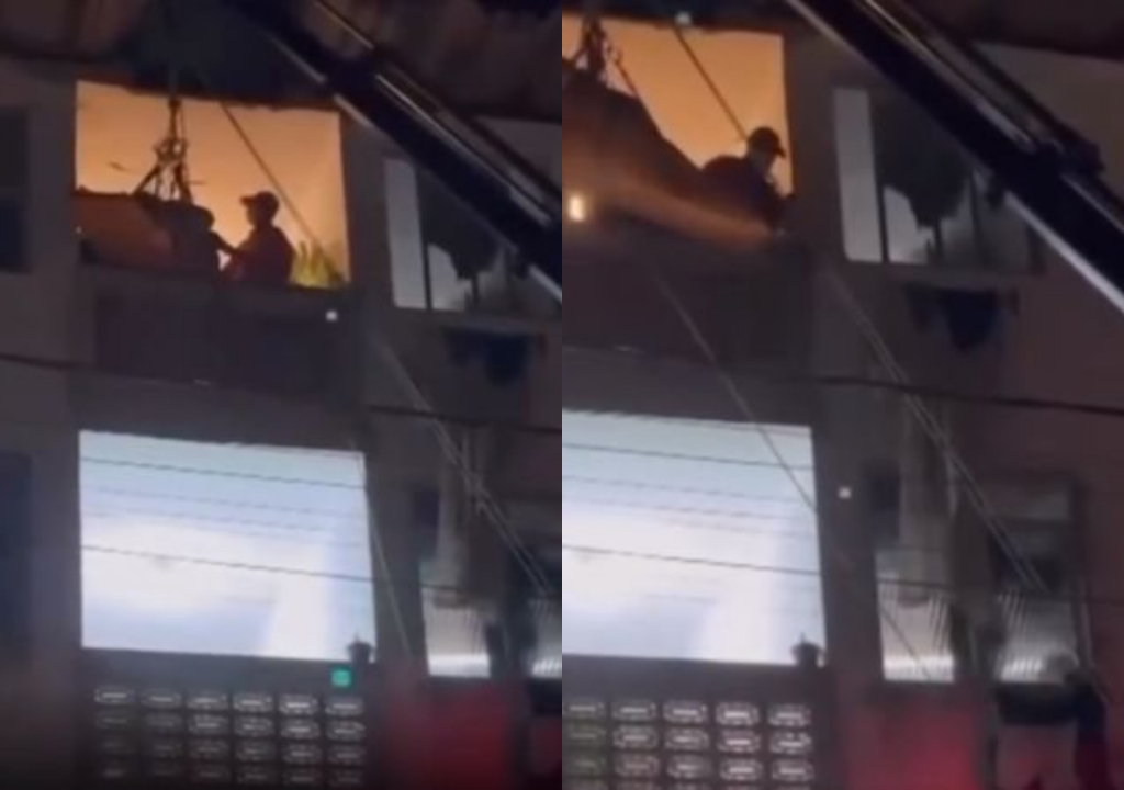 Homem com obesidade mórbida é resgatado (Foto: Reprodução)