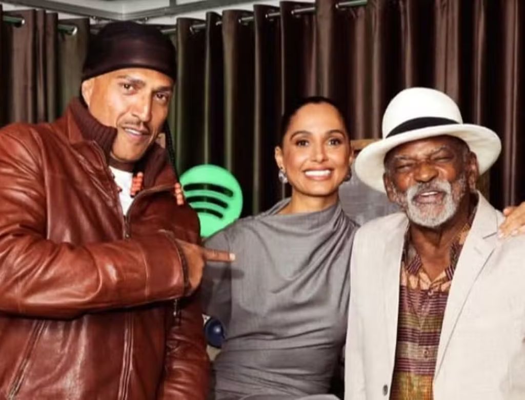 Mano Brown, Camila Pitanga e Antonio Pitanga (Reprodução: Redes Sociais)