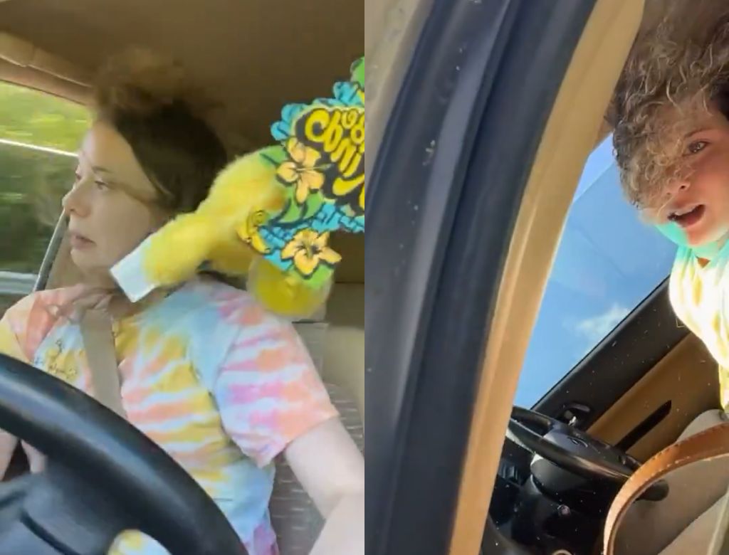 Mulher capota o carro enquanto grava vídeo (Foto: Reprodução Instagram