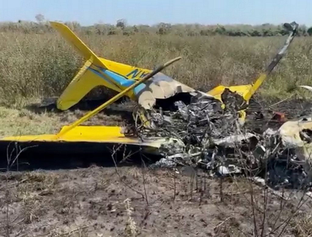 Queda de avião mata 4 pessoas no Pantanal; veja vídeo | Alfinetei